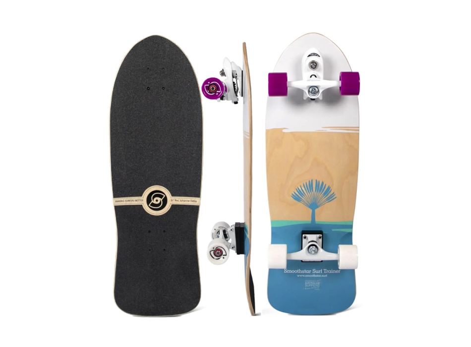 SMOOTHSTAR 32.5" JOHANNE DEFAY TEAL GREY SURFSKATE COMPLETE