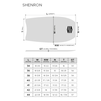 SNIPER SHENRON PE BODYBOARD 41" WHITE BLUE