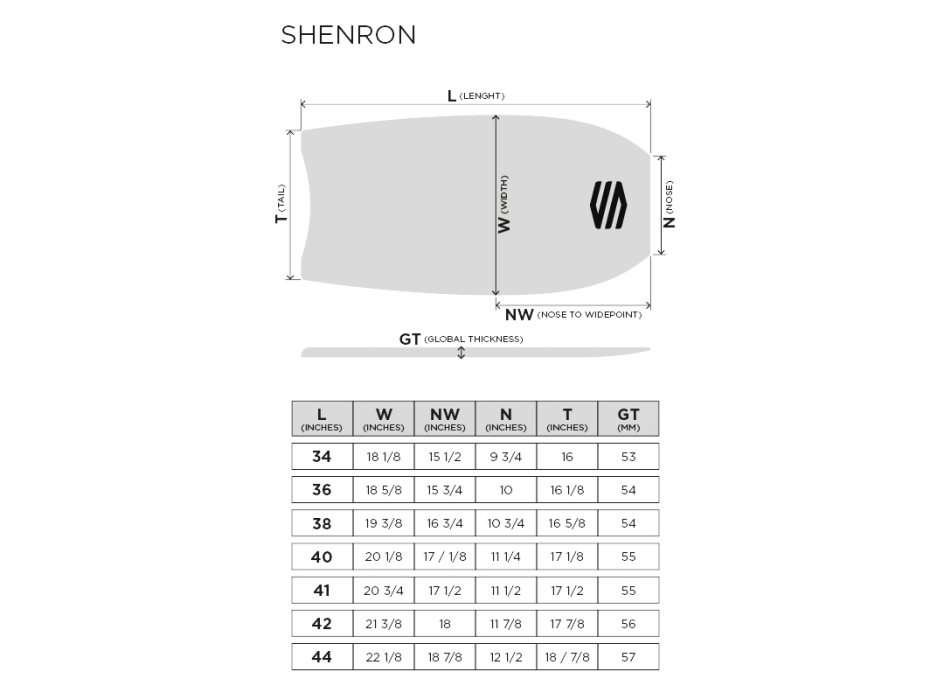 SNIPER SHENRON PE BODYBOARD 41" WHITE BLUE