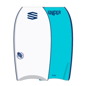 SNIPER SHENRON PE BODYBOARD 41" WHITE BLUE