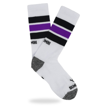 SUMOMIHI BLACK PURPLE STRIPES SOCK