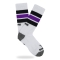 SUMOMIHI BLACK PURPLE STRIPES SOCK