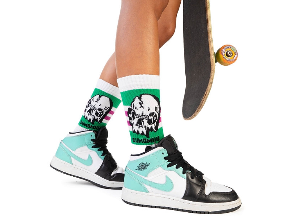 SUMOMIHI SKULL SKATE SOCK