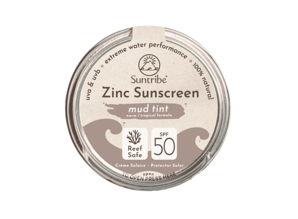 SUNTRIBE ORGANIC MINERAL ZINC SUNSCREEN SPF 50 (45GR.)