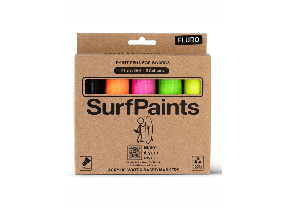 SURF PAINTS FLURO SET 15MM