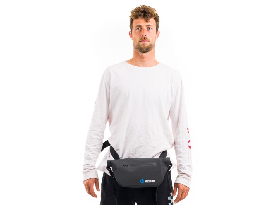 SURFLOGIC WATERPROOF DRY WAIST PACK 2L BLACK