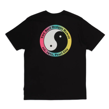 T&C SURF DESIGNS 71 YY LOGO S/S TEE WASHED BLACK