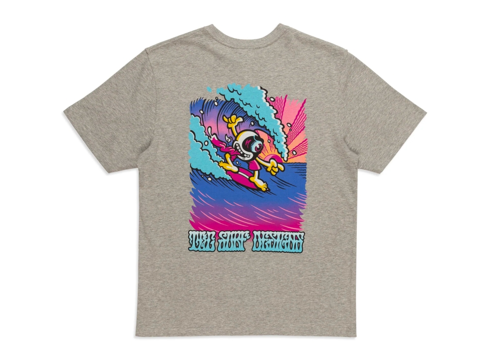 T&C SURF DESIGNS JON SERIES S/S TEE GRAY HEATHER