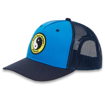 T&C SURF DESIGNS YY TRUCKER CAP DARK NAVY ROYAL BLUE YELLOW LOGO