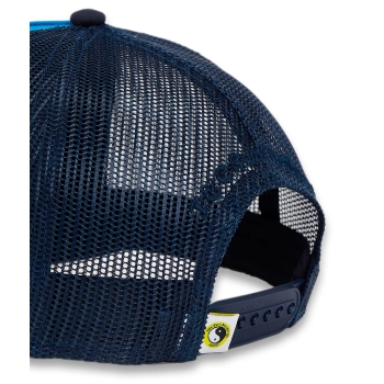 T&C SURF DESIGNS YY TRUCKER CAP DARK NAVY ROYAL BLUE YELLOW LOGO