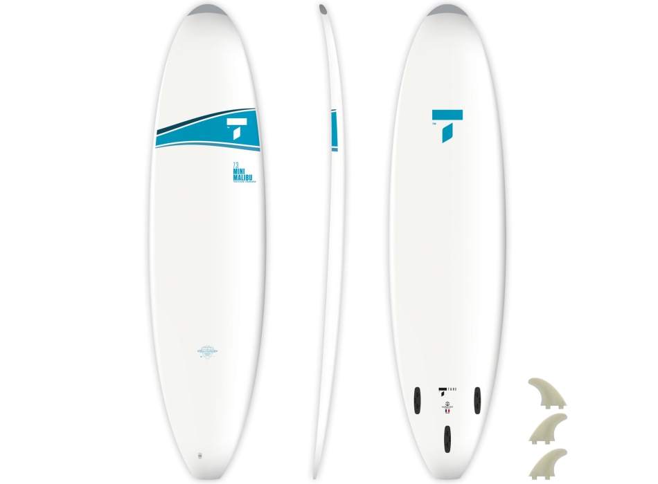 TAHE 7'3 MINI MALIBU DURA-TEC SURFBOARD