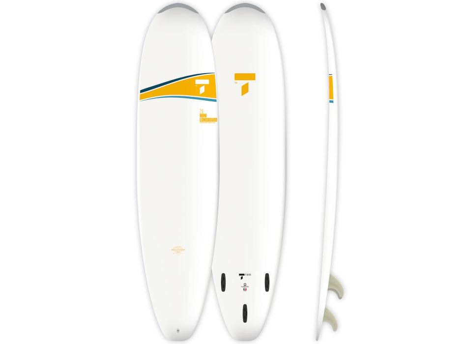 TAHE 7'6 MINI LONGBOARD DURA-TEC SURFBOARD