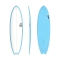 TORQ TET 6'6" FISH WHITE PINLINE BLUE
