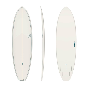 TORQ TET 7'2" BIGBOY 23 WHITE PINLINE 5 FINS