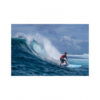 TORQ TET 8'0" LONG WHITE PINLINE BLUE
