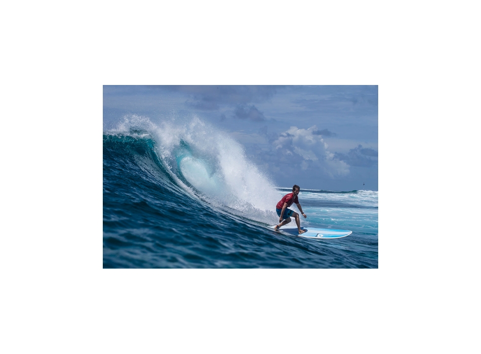 TORQ TET 8'0" LONG WHITE PINLINE BLUE