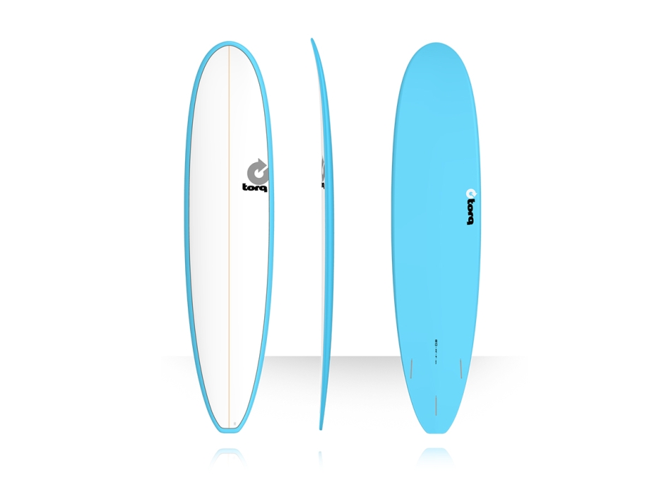 TORQ TET 8'0" LONG WHITE PINLINE BLUE