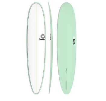 TORQ TET 9'6" LONGBOARD PINLINE COLOR WHITE DECK (BLUE+PINLINE)