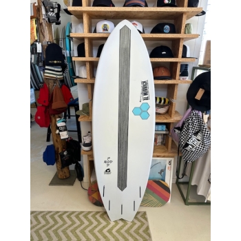 TORQ X-LITE POD MOD 5'10 AL MERRICK WHITE PINLINE EPOXY (SECOND HAND)