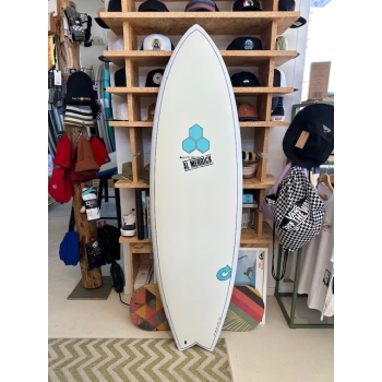 TORQ X-LITE POD MOD 5'10 AL MERRICK WHITE PINLINE EPOXY (SECOND HAND)