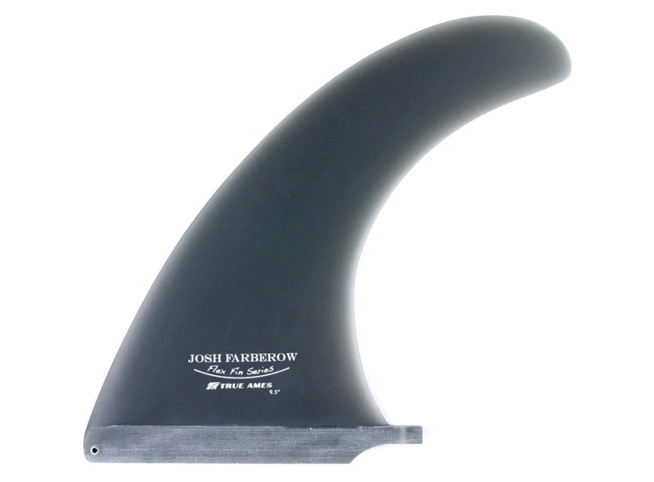 TRUE AMES 9.5” JOSH FARBEROW SINGLE FIN LONGBOARD FLEX SMOKE