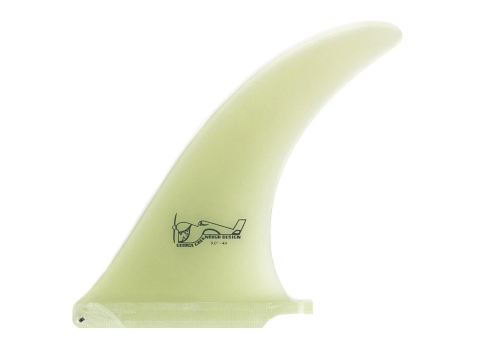 TRUE AMES 9” GREENOUGH 4-A SINGLE FIN FOR LONGBOARD CLEAR
