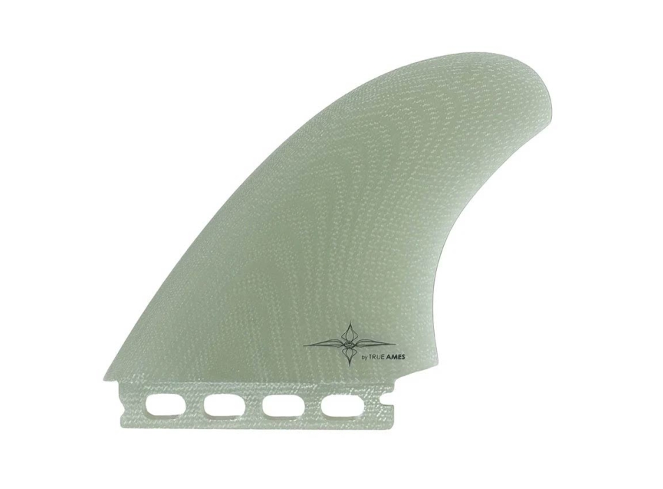 TRUE AMES RYAN BURCH TWIN FIN SET LARGE FUTURES COMPATIBLE (SOLID FIBERGLASS)