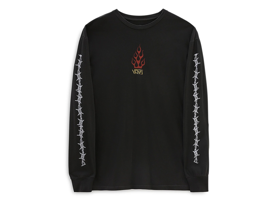 Vans long clearance sleeve black top