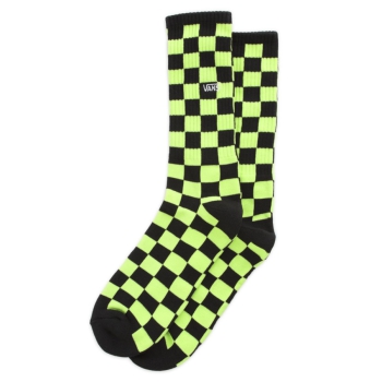 VANS CHECKERBOARD CREW II SOCKS SHARP GREEN BLACK