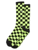 VANS CHECKERBOARD CREW II SOCKS SHARP GREEN BLACK