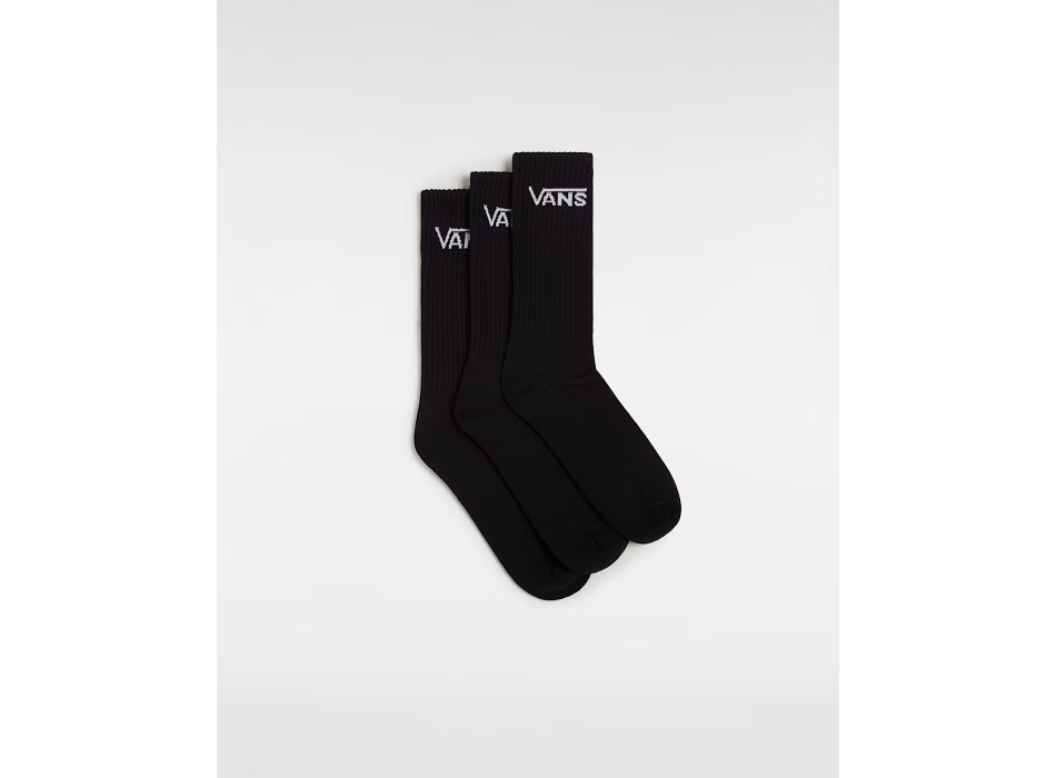 VANS CLASSIC CREW SOCKS 3 PAIRS BLACK
