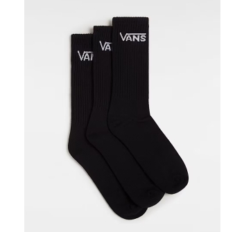 VANS CLASSIC CREW SOCKS 3 PAIRS BLACK