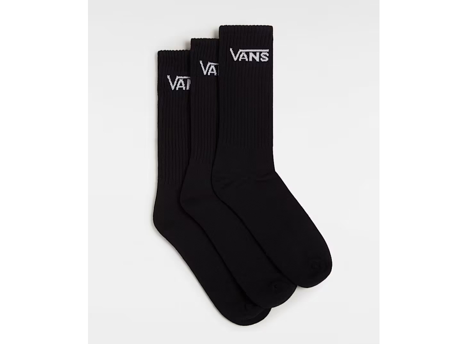 VANS CLASSIC CREW SOCKS 3 PAIRS BLACK