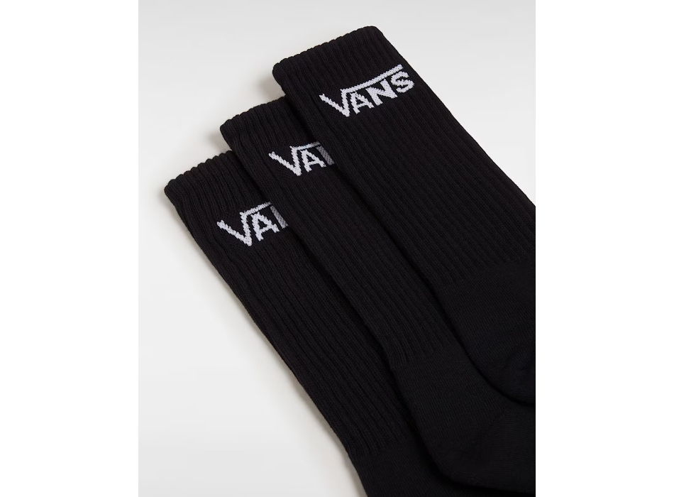 VANS CLASSIC CREW SOCKS 3 PAIRS BLACK