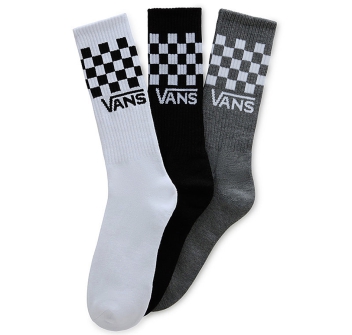 VANS CLASSIC CHECK CREW SOCKS (3 PAIRS)