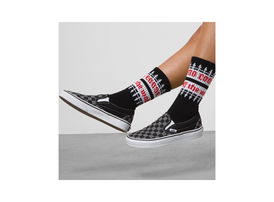 Nike socks with slip on vans online
