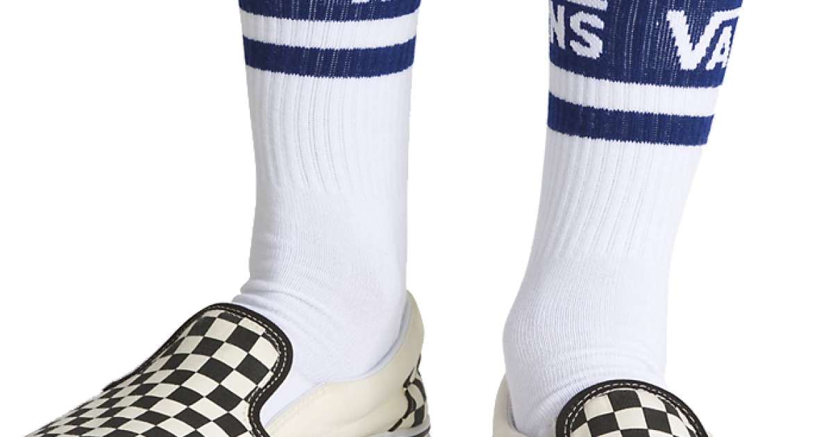 Vans Drop V Crew Sock Blue Depths Shop online Vans