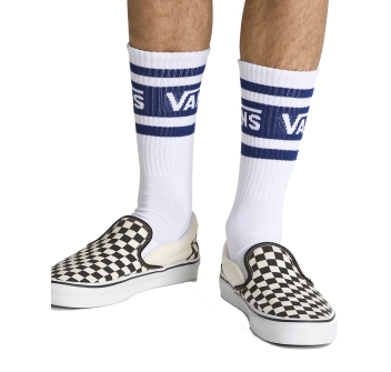 VANS DROP V CREW SOCKS BLUE DEPTHS