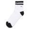 VANS HALF CREW SOCKS WHITE BLACK