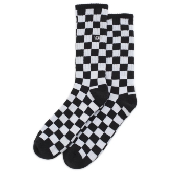 VANS CHECKERBOARD CREW II SOCKS BLACK