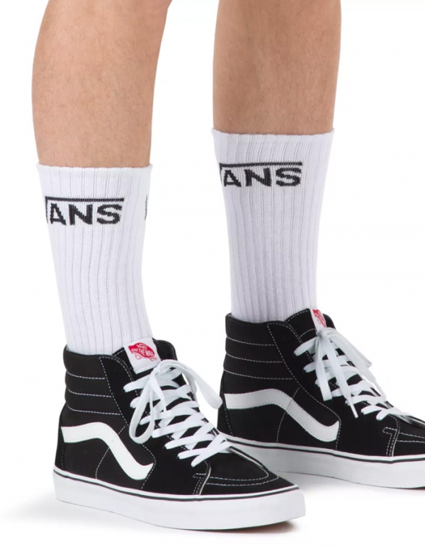 vans crew socks white