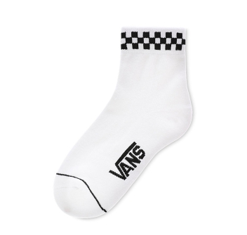 VANS PEEK-A-CHECK CREW SOCKS WHITE