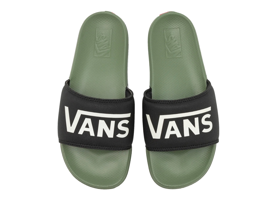 VANS SLIDE-ON SANDALS BLACK OLIVE