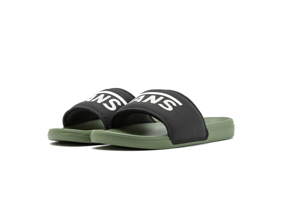 VANS SLIDE-ON SANDALS BLACK OLIVE