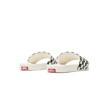 VANS CHECKERBOARD WOMENS LA COSTA SLIDE-ON SHOES BLACK