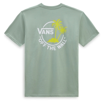 VANS CLASSIC MINI DUAL PALM T-SHIRT ICEBERG GREEN WHITE