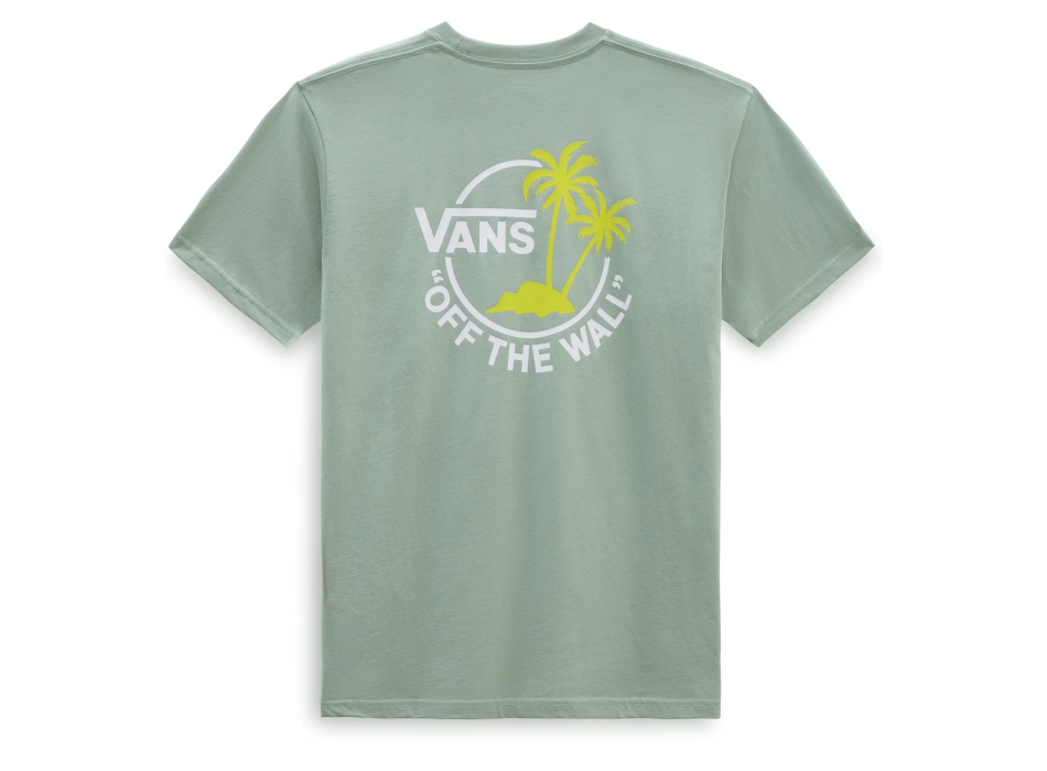 VANS CLASSIC MINI DUAL PALM T-SHIRT ICEBERG GREEN WHITE