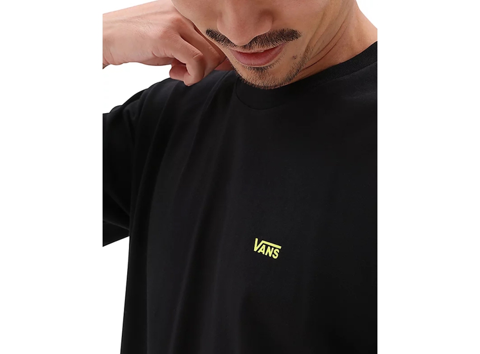 VANS LEFT CHEST LOGO T-SHIRT BLACK EVEN