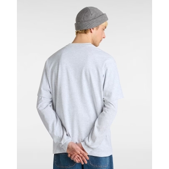 VANS LEFT CHEST LOGO T-SHIRT LOOSE GREY
