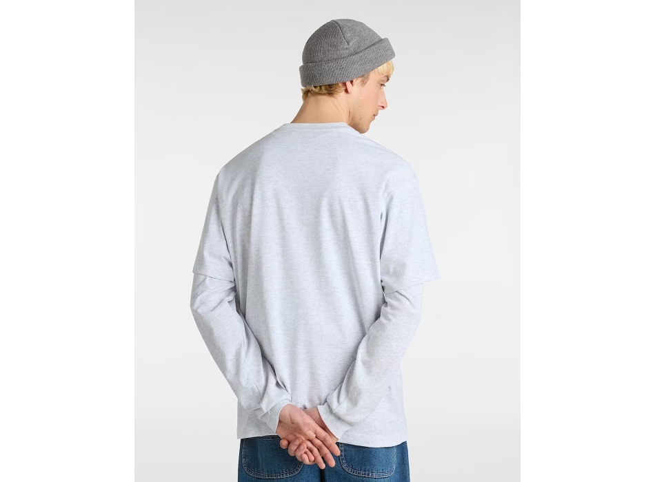 VANS LEFT CHEST LOGO T-SHIRT LOOSE GREY